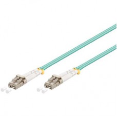 Shintaro Fibre Patch Cable Multimode LC to LC OM3 Aqua 1m