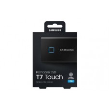 Samsung T7 Touch Portable SSD 1TB,USB3.2, Type-C, R/W(Max) 1,050MB/s, Aluminium Case, Fingerprint Password Security, Black, 3 Years Warranty