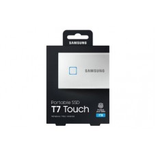 Samsung T7 Touch Portable SSD 1TB,USB3.2, Type-C, R/W(Max) 1,050MB/s, Aluminium Case, Fingerprint Password Security, Silver, 3 Years Warranty