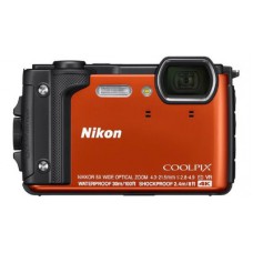 Nikon Digital Compact Camera COOLPIX W300,Orange,16MP, 5x Optical Zoom, Fixed Lense, f/2.8-4.9, All Weather, Waterproof, 4K Recording, with SnapBridge