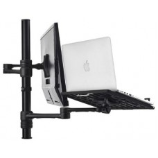 Atdec Notebook monitor arm combo mount - Black