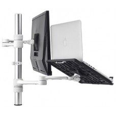 Atdec Notebook monitor arm combo mount - White