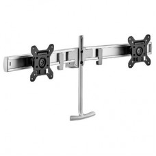 Atdec Dual Rail Crossbar - Wht - Load: 2-7kg per monitor