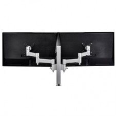 Atdec AWM Dual monitor arm solution - 460mm articulating arms - 400mm post - F clamp - white