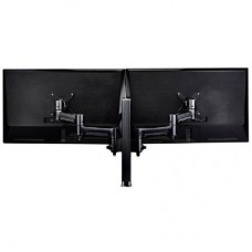 Atdec Atdec AWM Dual Monitor Arm Solution - 460mm Articulating Arms, 400mm Post, F-Cfamp, Black