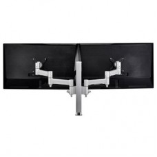 Atdec AWM Dual monitor arm solution - 460mm articulating arms - 400mm post - bolt - Silver