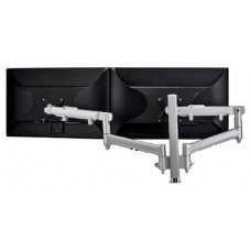 Atdec AWM Dual monitor arm solution - dynamic arms - 400mm post - F Clamp - Silver - AWMS-2-D40 F-clamp Silver