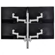 Atdec AWM Quad monitor arm solution - 460mm articulating arms - 750mm post - heavy duty clamp - black