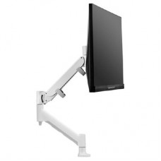 Atdec Single monitor mount Dynamic monitor arm - in-built 180 rotation limiter - 6kg - 16kg- HD F Clamp - white