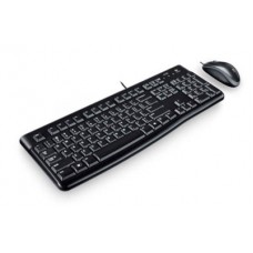Logitech Wired Keyboard & Mouse Combo, Desktop MK120, Black, USB
