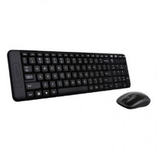 Logitech Wireless Keyboard & Mouse Combo, MK220, Black, USB Receiver, )