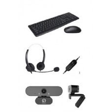 Shintaro Work-from-Home tech Bundle - includes 1080P HD webcam, wireless keyboard/mouse bundle and USB business headset