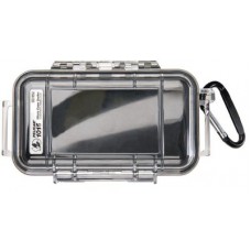 Pelican 1015 Micro Case - Clear with Black