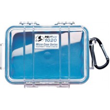 Pelican 1020 Micro Case - Clear with Blue