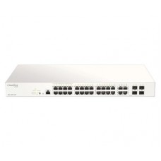 D-Link DBS-2000-28P Nuclias Cloud-Managed 28-Port Gigabit 193W PoE switch with 28 RJ45 (24 PoE) and 4 Combo SFP ports