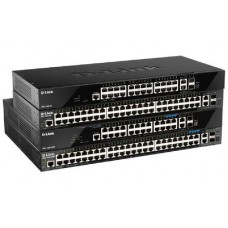 D-Link 52-Port Gigabit Smart Managed Stackable PoE+ Switch with 44 PoE+ 1000Base-T, 4 PoE+ 2.5GBase-T and 4 10Gb Ports