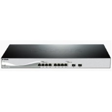 D-Link 10-Port 10 Gigabit Smart Managed Switch with 8 10GBase-T Ports and 2 SFP+ ports