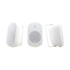 Kramer 6.5-Inch 2-Way On-Wall Outdoor Speakers IP66 certified 40W RMS Transformer Taps - 70/100V - 2 Speakers (1 Pair) - White (Speakers)