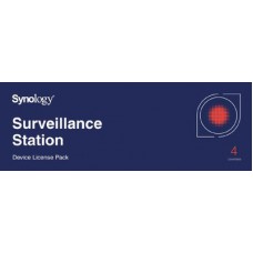 Synology Surveillance Device License Pack For Synology NAS - 4 Additional Licenses  (Physical Product)